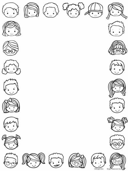 Детские рамки чб