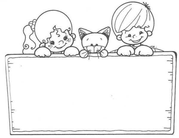 Рамка раскраска для детей