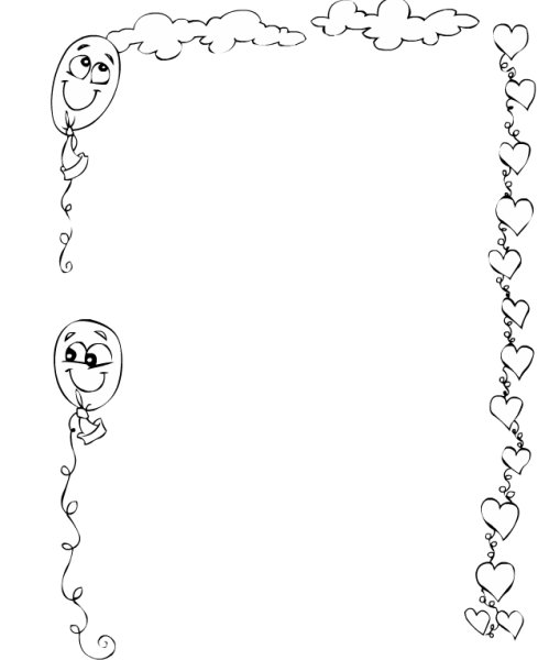 Рамка дети чб