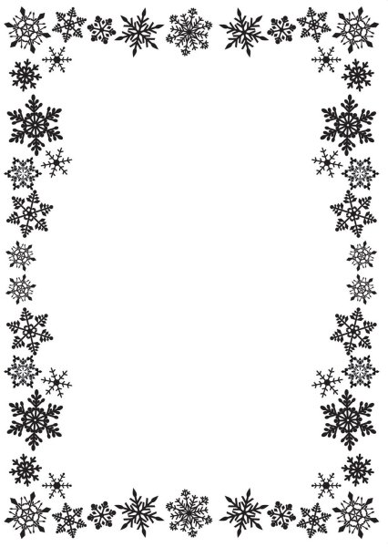 Рамка снежинки