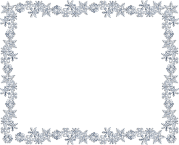 Рамка из снежинок