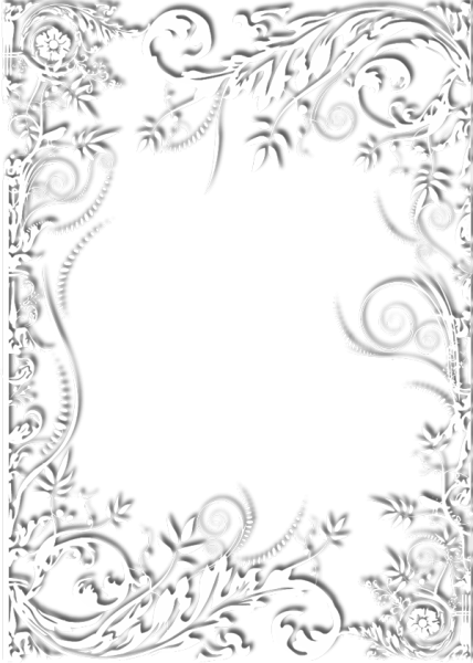 Зимняя рамка для текста черно белая