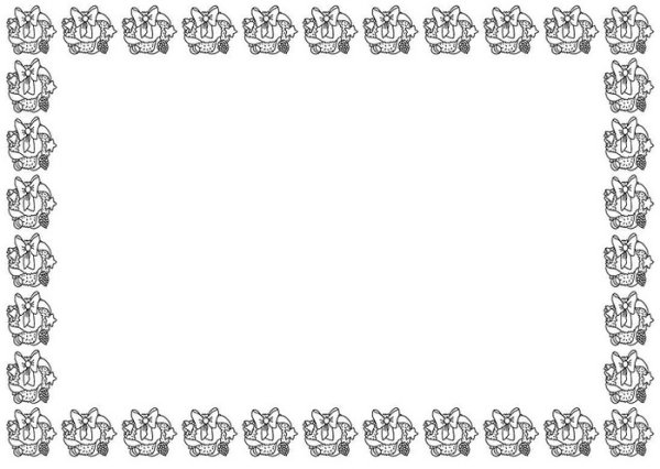 Рождественские рамки черно белые