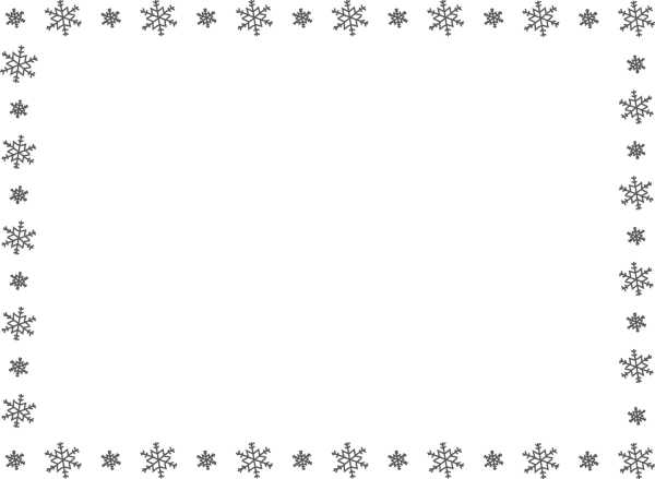 Новогодняя рамка снежинки