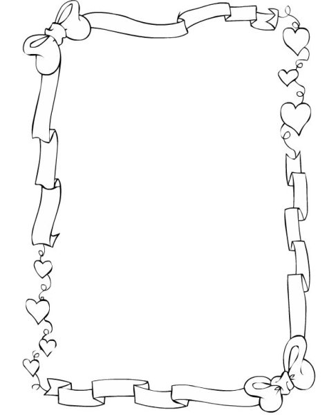 Раскраски рамочки