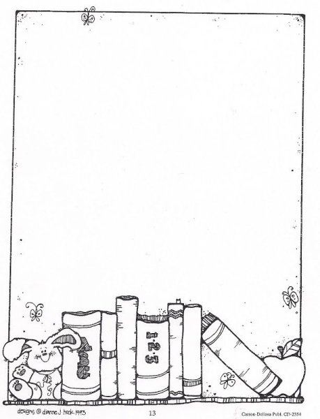 Рамка школа черно белая