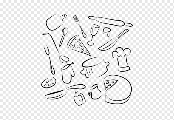 Посуда контур