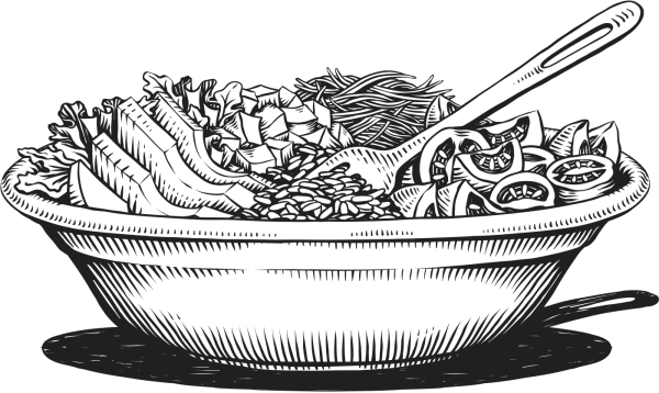 Салат рисунок карандашом