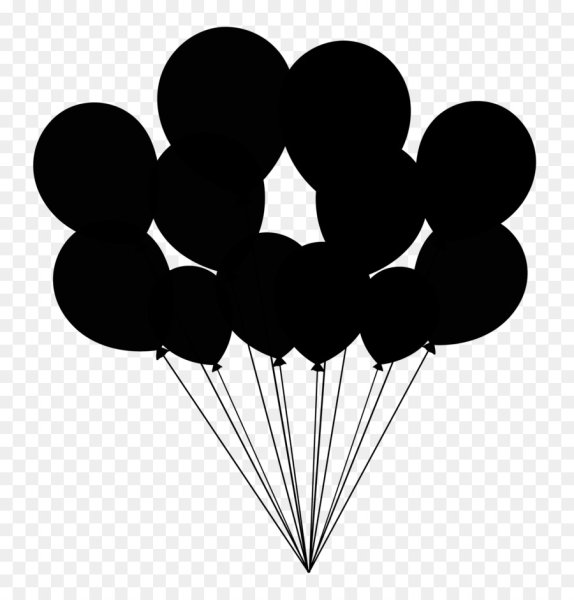 Черно-белые воздушные шары