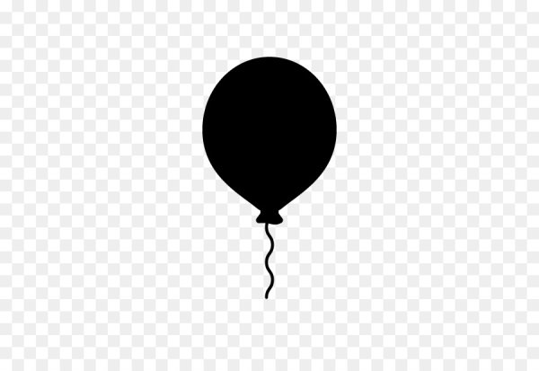 Черный воздушный шар