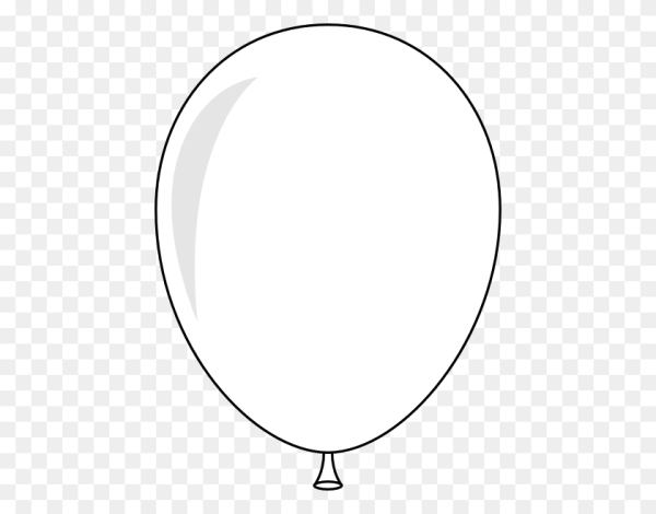 Белый шарик на прозрачном фоне