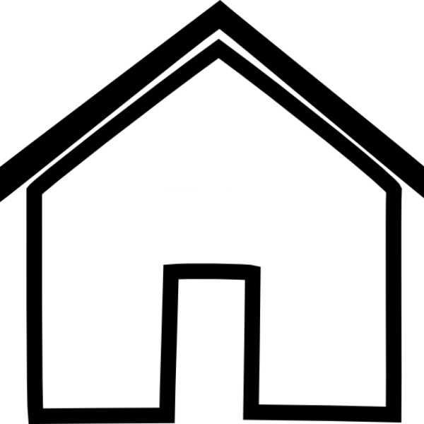 Схематичный домик на прозрачном фоне