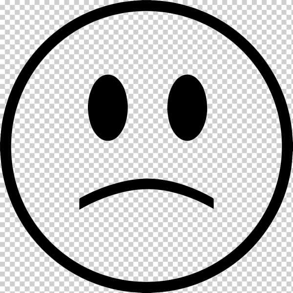 Смайлик черно белый