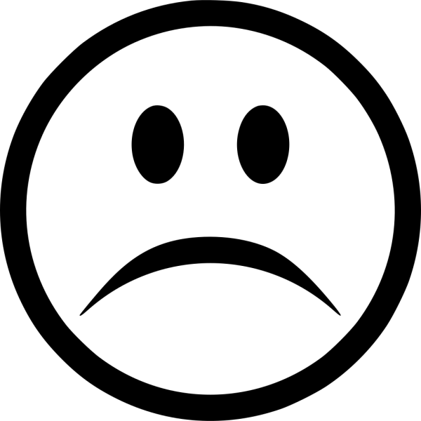 Грустный смайлик