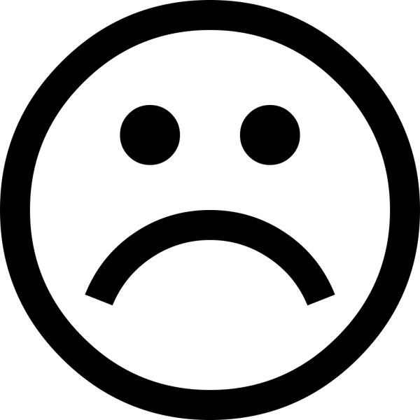 Грустный смайлик