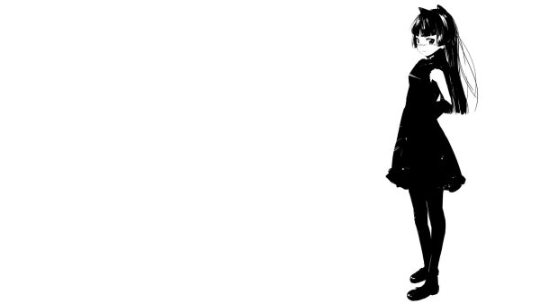 Аниме чёрно белое