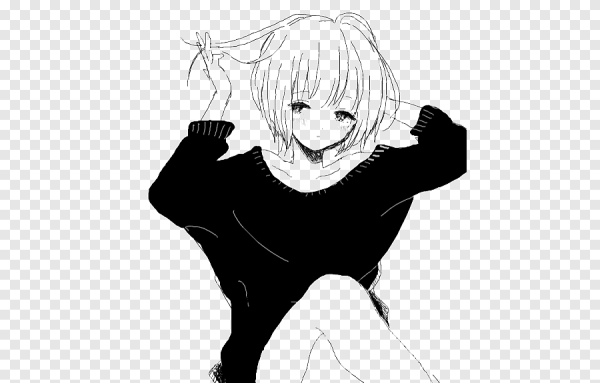 Аниме черно белое