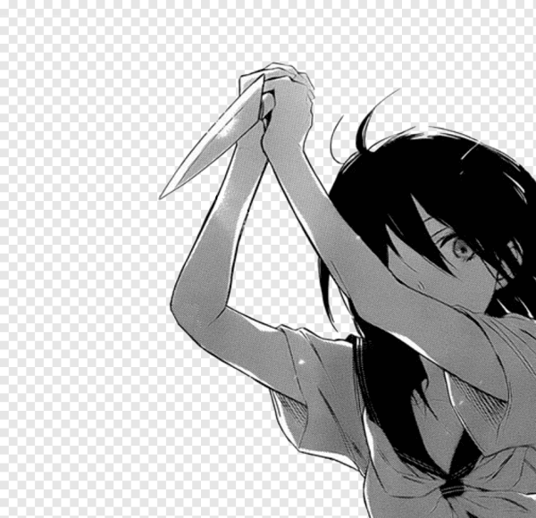 Аниме черно белое