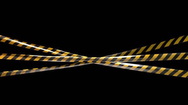 Желто черная лента