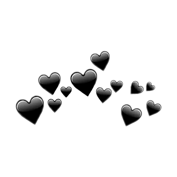 ЭМОДЖИ Хеарт Блэк