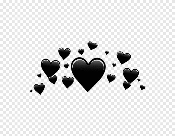 Сердечко черное