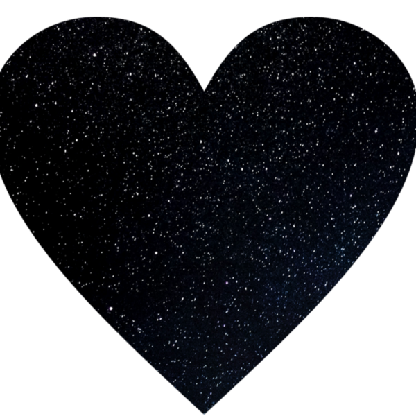 Сердечко черное