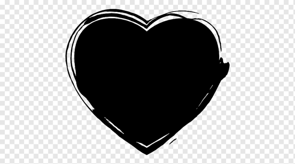 Сердечко черное