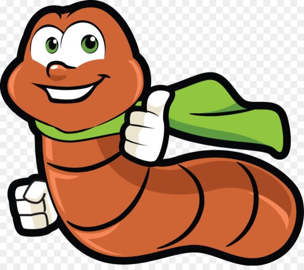 Червяк мультяшный