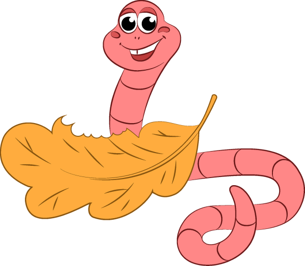 Червяк мультяшный