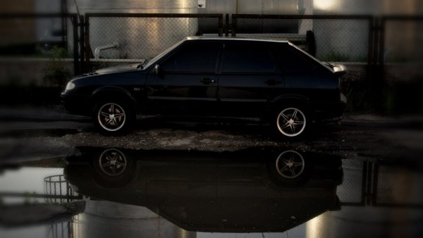 Лада 2114 черная пацанская