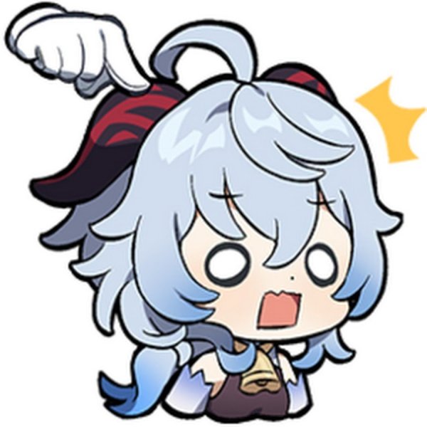 Чиби Эола Геншин Импакт стикер