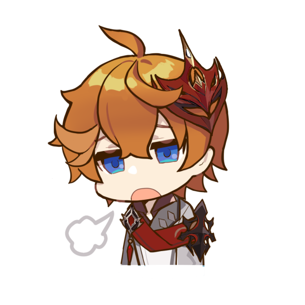 Стикеры Геншин Импакт Чиби Тарталья