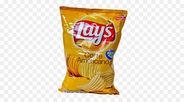Чипсы на прозрачном фоне в упаковке