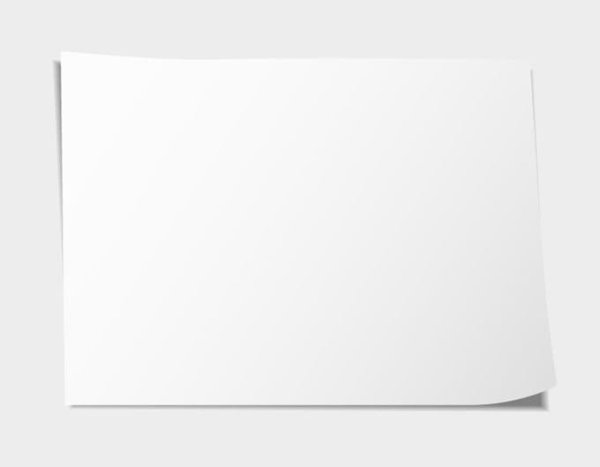 Белый лист бумаги