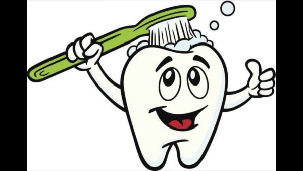 Зубик с зубной щеткой