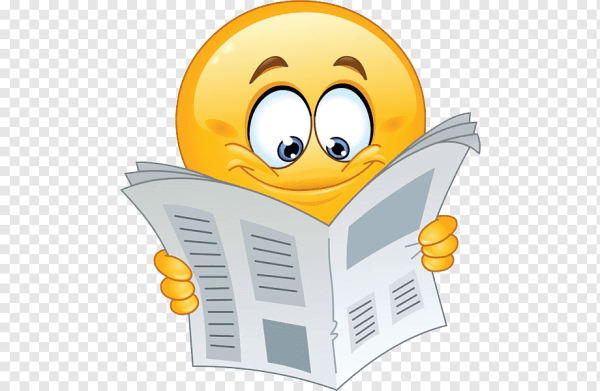 Смайлик читает книгу