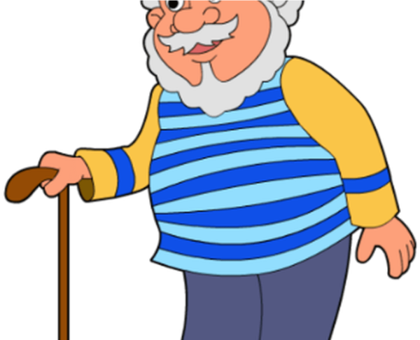 Старичок мультяшный