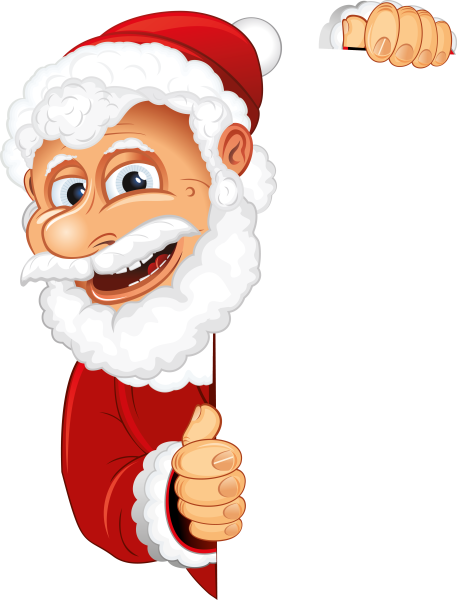 Дед Мороз на прозрачном фоне