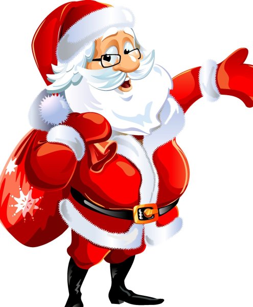 Санта Клаус и Рудольф