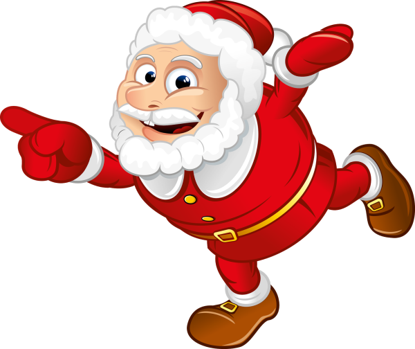 Дед Мороз на прозрачном фоне