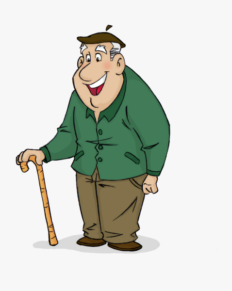 Старик мультяшный