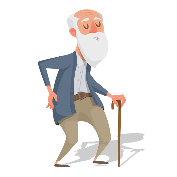 Старик иллюстрация