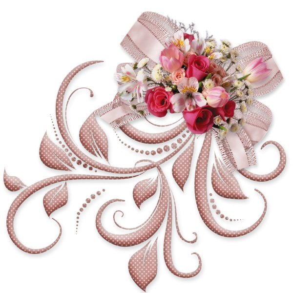 Цветы на прозрачном фоне