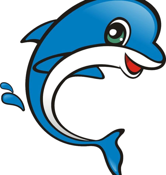 Дельфины мультяшные
