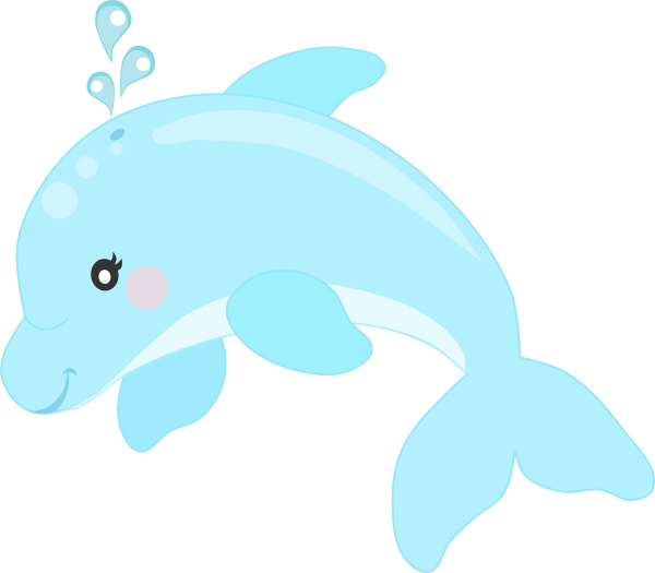 Дельфин мультяшный