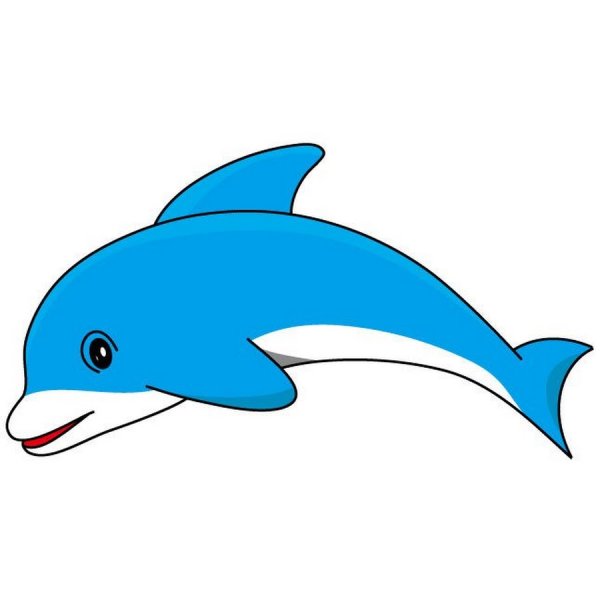 Дельфин мультяшный