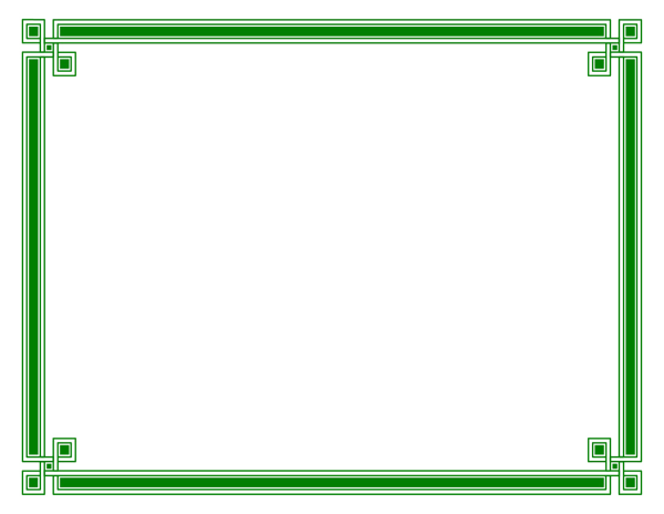 Зеленая рамка на прозрачном фоне