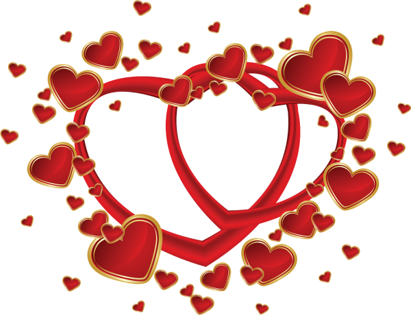 Сердечки с днем влюбленных
