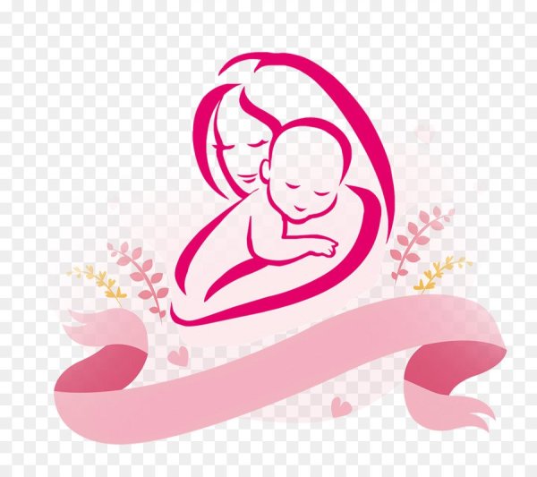 Мама с ребенком вектор