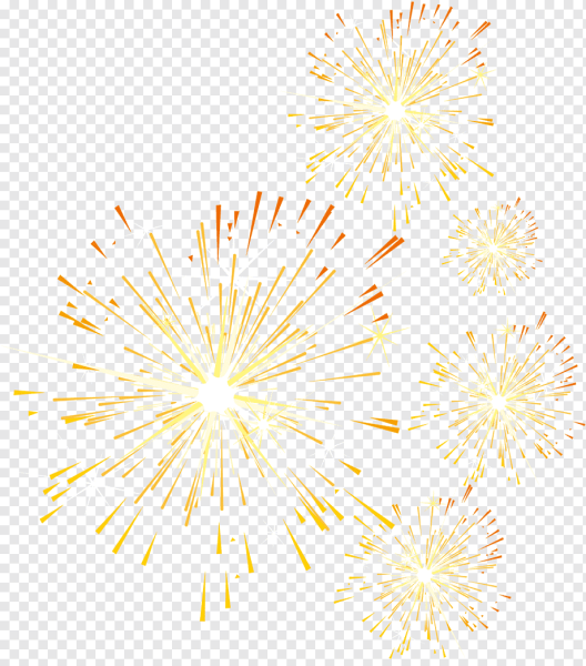 Салют на прозрачном фоне